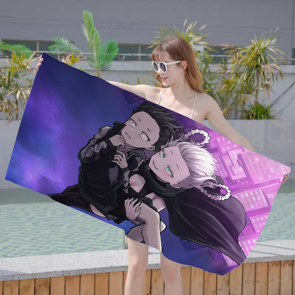 Japanese Call of the-Night Bath Towel Microfiber Soft Water Absorbing Breathable For Girl Kids Decorative Cartoon Beach Towel