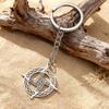 Dawapara Saint Brigid Cross Pendant Keychain Irish Celtics Knot Imbolc Protection Amulet Religious Stainless Steel Jewelry