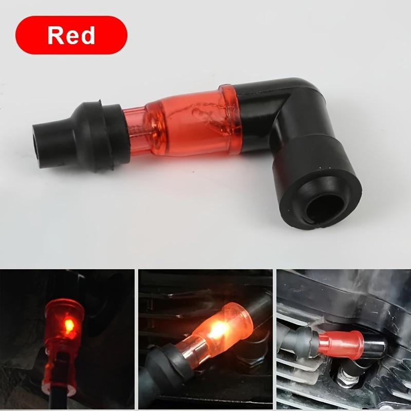 Motorcycle Flash Spark Plug Cap Universall Motorcycle Ignition Spark Plug Cap 90Degree Flashing Spark Plug Cap for Moto