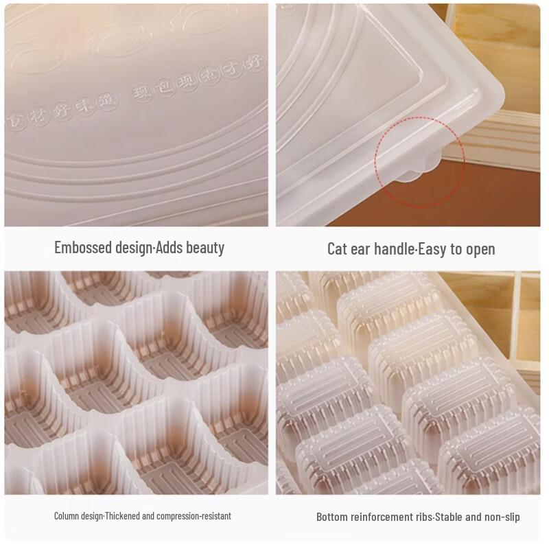 Shengbilai Disposable 15-Compartment Dumpling Takeaway Container Set