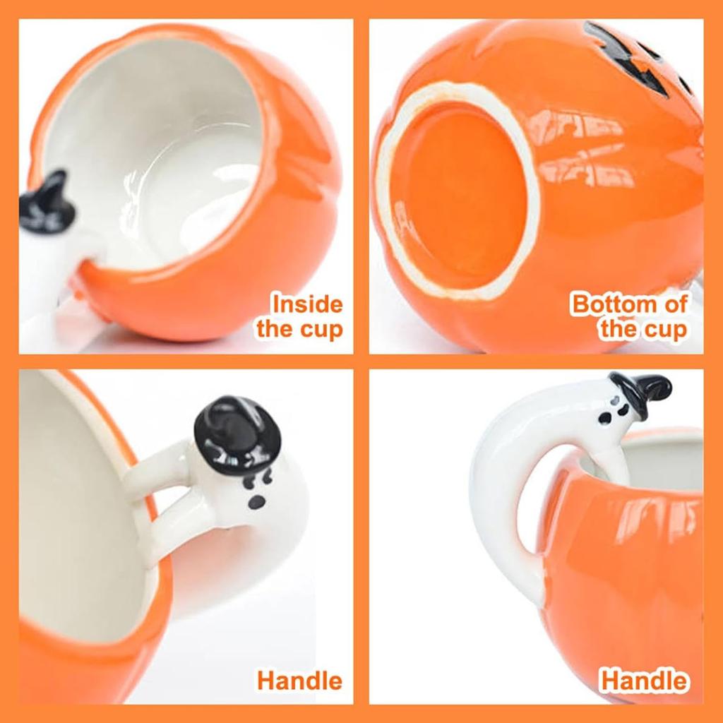 Halloween Mug Pumpkin Mug Theme Party Gift Ceramic Mug Fun Mug Gift Suitable For Children Women Men