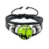 Album BRAT Charli XCX Kreatives Schwarzes Seil Knopf Glas Cabochon Lederarmband Schmuck Charme Fans Geschenk