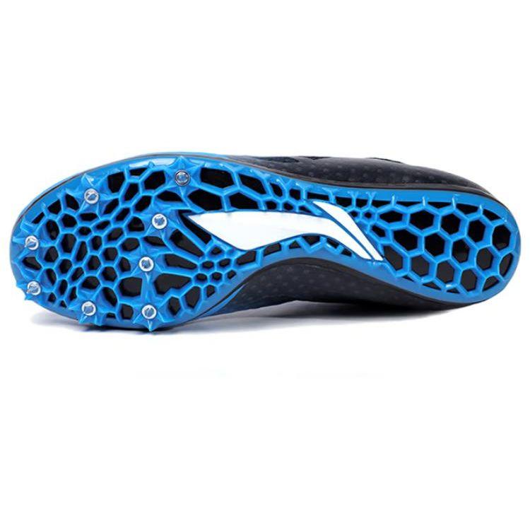 Li Ning Fabric Short Distance Running Shoes Lightweight Durable Low Top Men Sneakers Blue Black LJJO118-3
