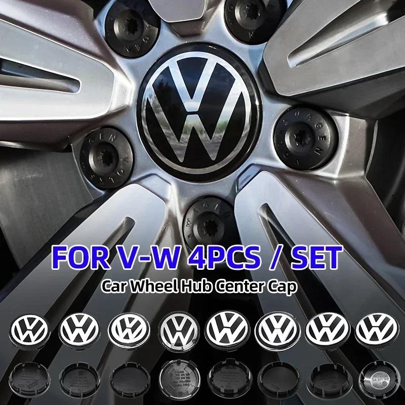 Pro Volkswagen VW 4ks 56/65/66mm Krytky středových krytů kol auta Náhradní příslušenství Pro Volkswagen VW R GTI Golf 5 7 Caddy