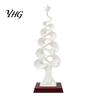Unique Desktop Figurines Abstract Christmas Tree Figurine, Artistic Spiral Sculpture, Modern Xmas Durable Resin Tabletop Statues Statue for