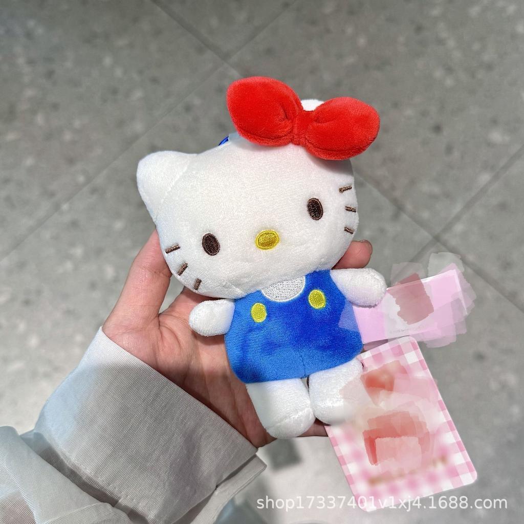 Hot 10Cm Sanrio  Cartoon Plush Doll, Stuffed Toy, Backpack Pendant, Small Gift, Plush Ornament, Gift For Girls