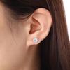 2026 Women's S925 Sterling Silver Sunflower Earrings with 5A Zircon Studs - Elegant Light Luxury Jewelry