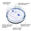 20/30oz Round Cup Lid Transparent Sealed Anti-Splash Cover for Yeti Ozark Trail