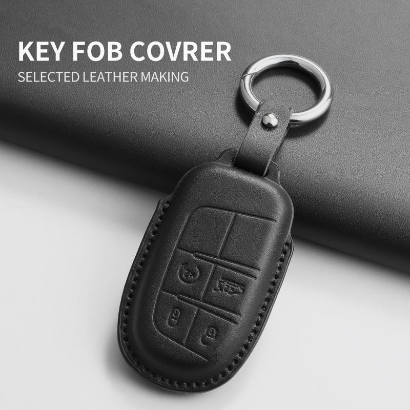 Car Key Case Cover Shell for Jeep Chrysler 300 200 Cherokee Wrangler Compass Renegade Fiat 500X Car Remote Key Shell Accessories