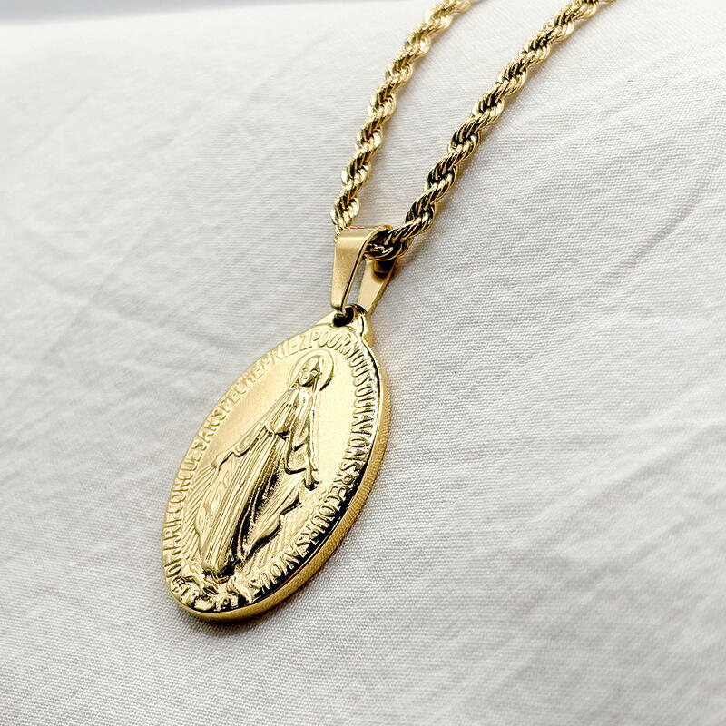 Miracle Medal Necklace, Medal of the Holy Spirit, Miracle Medal, Catholicism