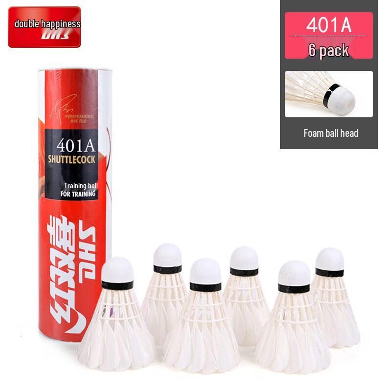 Double Happiness 402 Goose Feather Badminton Shuttlecocks (12-Pack)