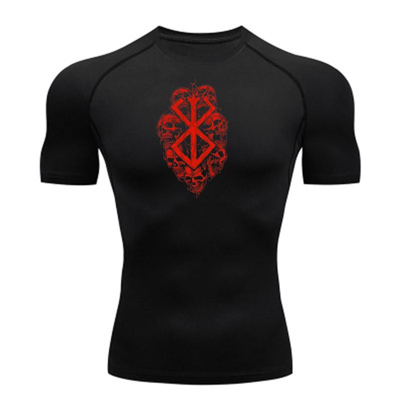 2026 Maglietta a Compressione da Uomo Anime Fitness Sport Corsa Aderente Palestra T-shirt Allenamento Atletico Asciugatura Rapida Top Maglietta Estiva y2k
