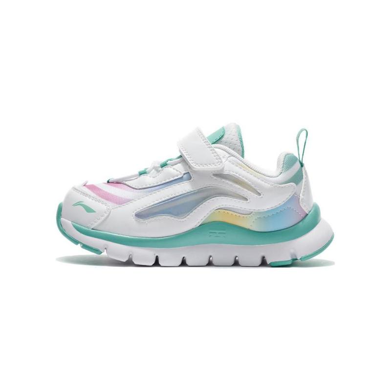 

Li Ning Kids Aurora Skywalker Удобные универсальные нескользящие дышащие низкие повседневные туфли Детские кроссовки YKNR056-16 27