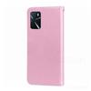 Rose Leder Brieftasche Flip Case Für OPPO A76 A96 A16 A77 A52 A72 A74 A54 A94 A78 5G A98 A15 A31 A91 A57 A16S A5 A9 2020 Hülle