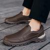 Genuine Leather Men Casual Shoes Black Brown Business Formal Shoes Lightweight Man Loafers Comfortable Male Footwear Moccasins