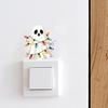 Bedroom Decoration Sticker Halloween Ghost Decorative Switch Sticker, Cartoon Fairy Lamp Decal for Light Holiday Switch, Removable Wall Living