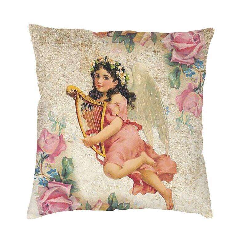 Nordic Victorian Angel Cushion Cover Velvet Fairies Sea Throw Pillow Case Living Room Decoration Pillowcase