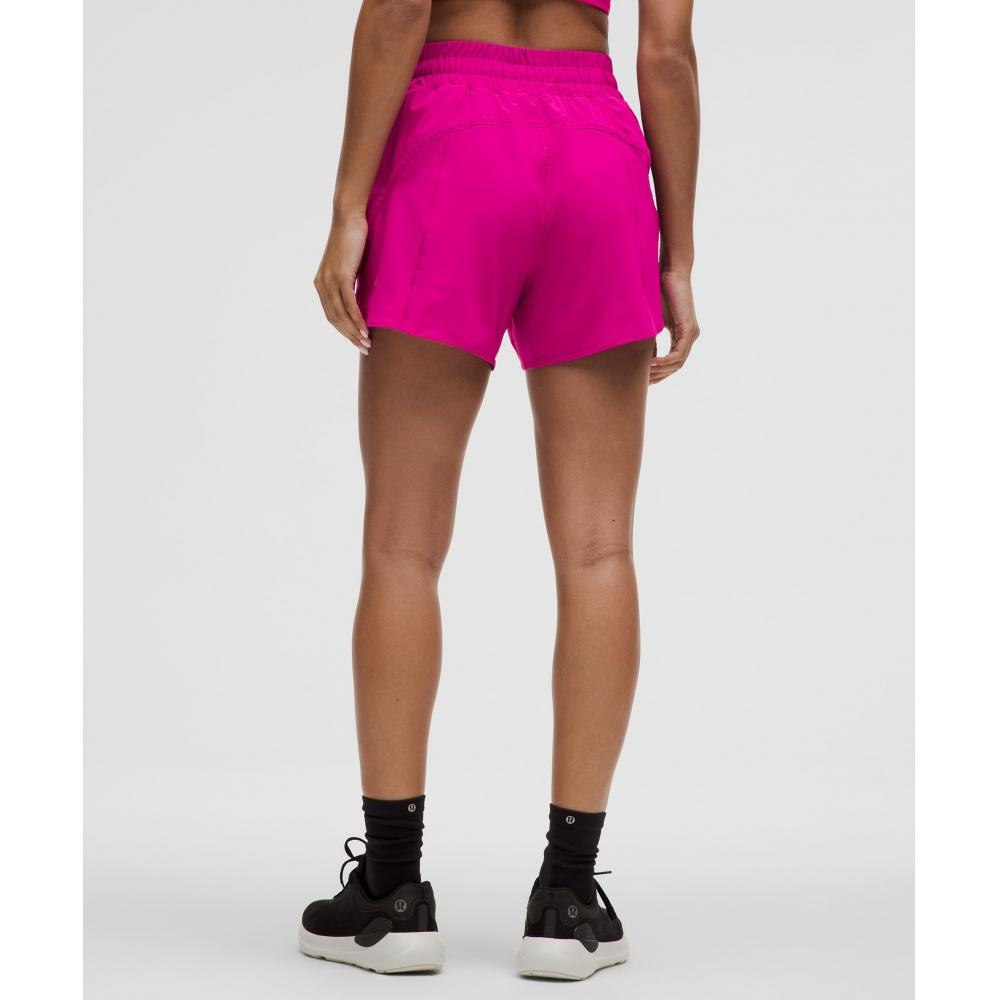 Lululemon Track That High Rise Lined Short 5  Ripened Raspberry