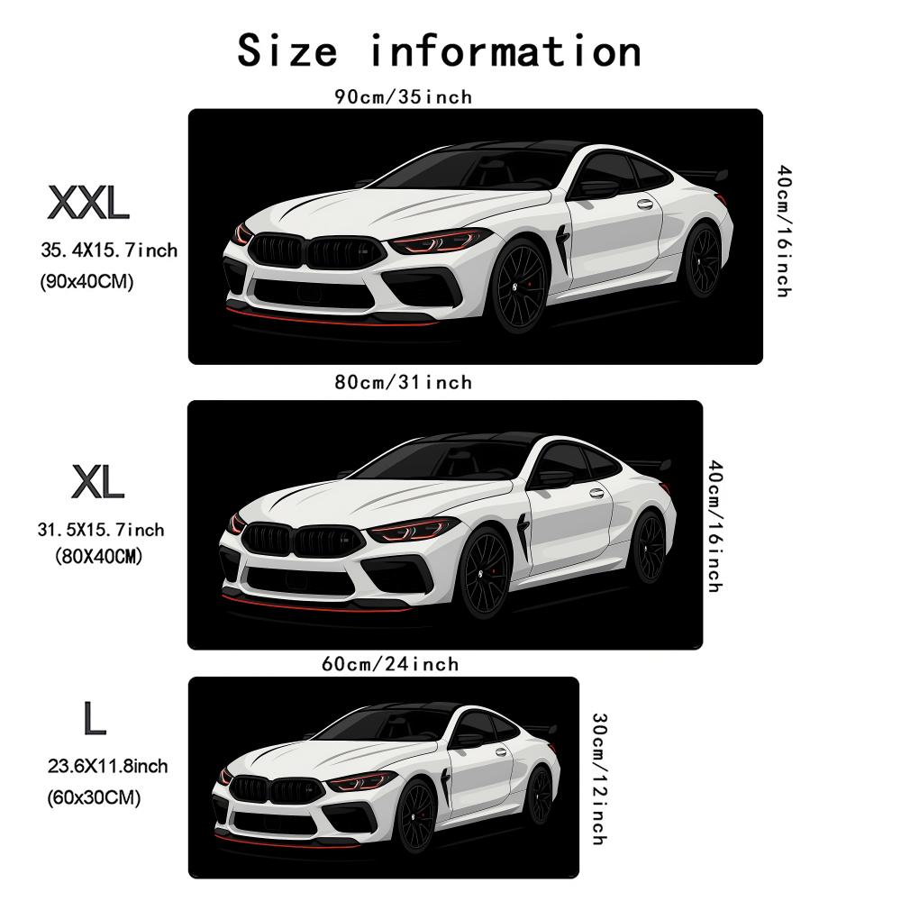 Cool Sports Car Mouse Pad Rubber Anti-slip Keyboard TableMat Large Gaming Computer Office Mousepad XXL Game Laptop Long Desk Mat
