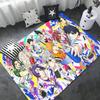 Blue Lock Room Mats Cheaper Anti-slip Modern Living Room Balcony Printed Household Carpets
