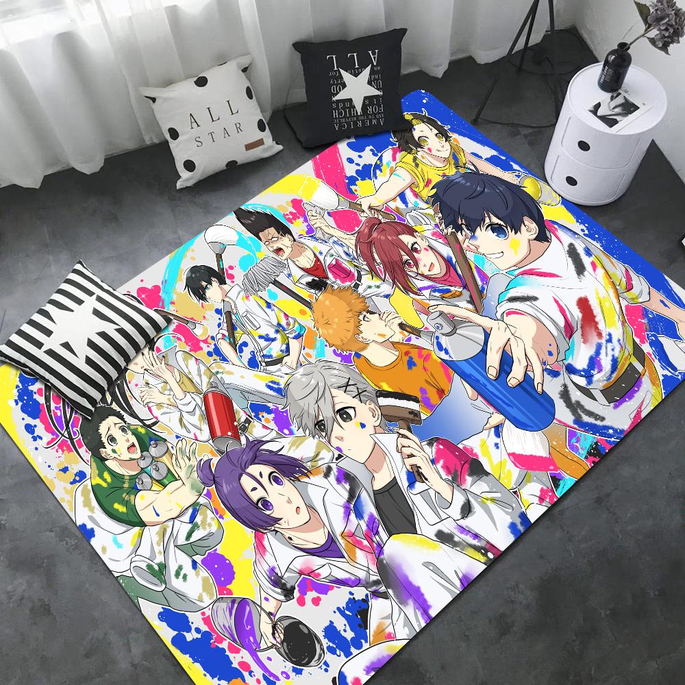 

Blue Lock Room Mats Cheaper Anti-slip Modern Living Room Balcony Printed Household Carpets 40x60cm