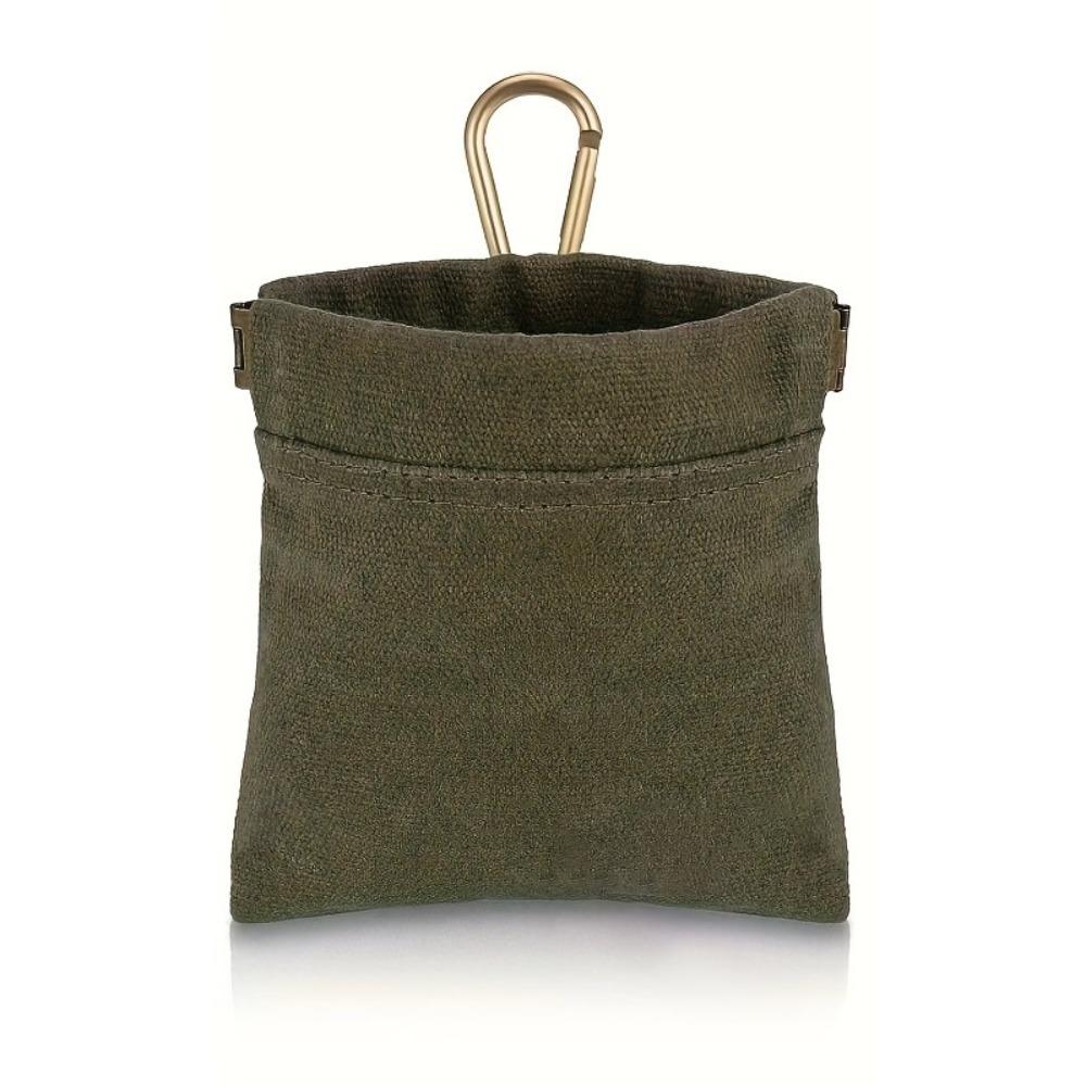 

Stain-resistant Dog Training Snack Bag With Carabiner Walking Dog Snack Bag Puppy School зелёный