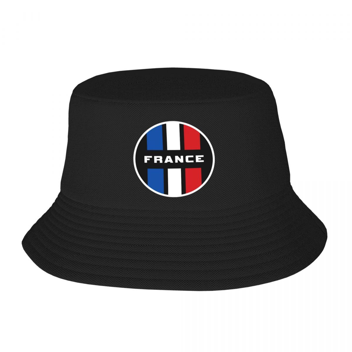 

Custom France Racing Stripes Flag Beach Bucket Hat Men Women Unisex Summer Fishermans Hat