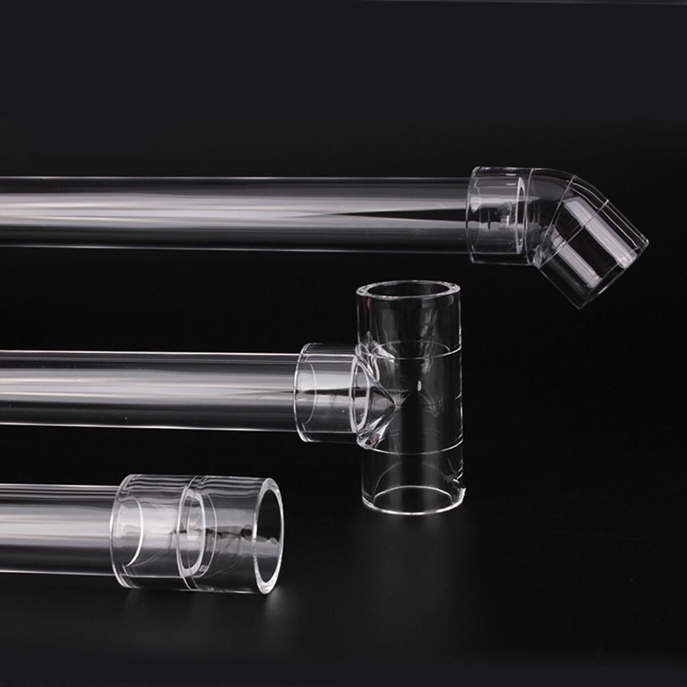 1 stk 20/50 cm Akrylrør Y.D. 16/20/25/32/40/50 mm Rørfittings Akvarierør Akvarietilbehør