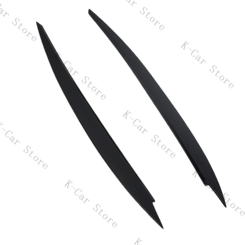

Car Headlight Eyebrow Eyelid Cover Trim ABS Carbon Fiber Eye-catching For VW Golf 7 VII GTI GTD R MK7 2013-2017 чёрный