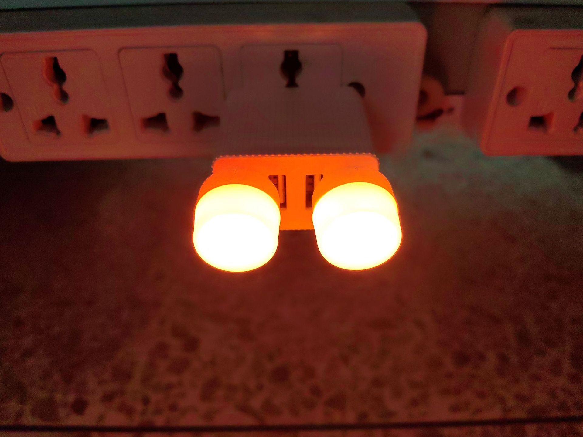 

Светодиодный USB-ночник - многоцветные варианты: Красный, синий, зеленый, фиолетовый, розовый — красочное окружающее освещение