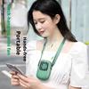 Hanging Neck Mini Fan Hands-free Silent Small Cooling Fan Adjustable Wind Speed Lightweight Personal Fan For Student Office