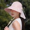 Wide-brimmed open-top sun protection hat for women, summer outdoor breathable UV protection sun hat, hiking and mountaineering shawl hat