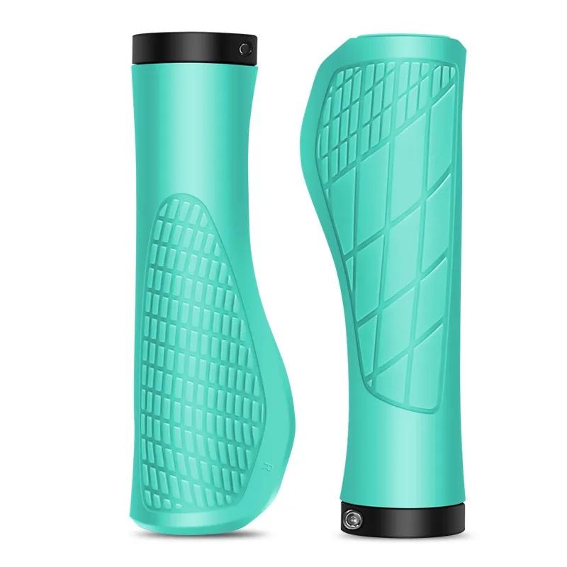 1 Pair Bicycle Handlebar Grip Shock Ergonomic Lockable MTB Mountain Bike Grips Cycling Accessories Bicycle Parts