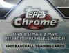 MLB 2021 Topps Chrome Baseball Card Blaster Box Tops Chrome Baseball Blaster Box Major League Baseball Cards
