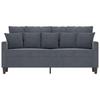 2 Seater Sofa Dark Grey 140 Cm Velvet