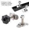 L Track Stud Nut Fittings Double Lug Threaded Studs Secure Locking Convenient Use M8x35mm Sturdy Rustproof for Pickup RV ATV
