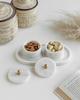Marble Trinket Set: Storage Bowls with Brass Knobs & Tray