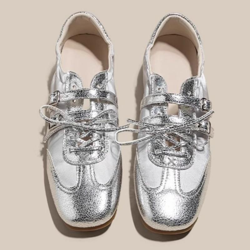 Fashion Spring Trendy Elegant Ballet Flats 2025 New Fashion Breathable Casual Round Toe Sneakers Concise Versatile Women Flat Shoes