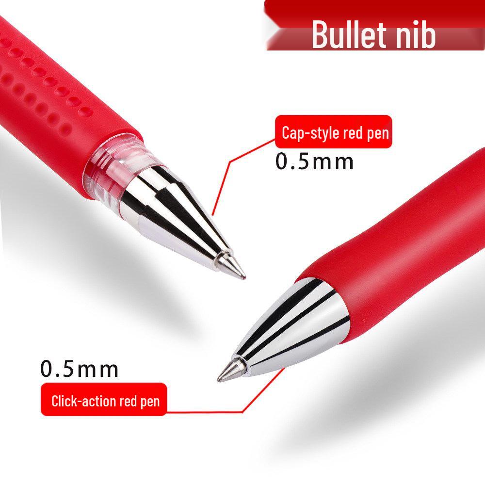Student and Teacher Red Pen 0.5mm: Ideal for Marking Homework and Tests