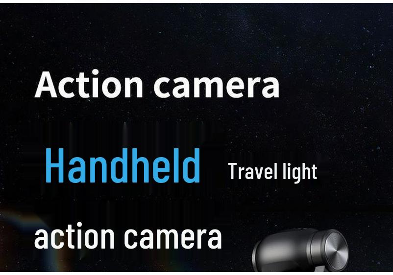 Pocket HD Gimbal Camera: 90° Rotating, Anti-Shake, Outdoor, Handheld for Cycling & Vlogs