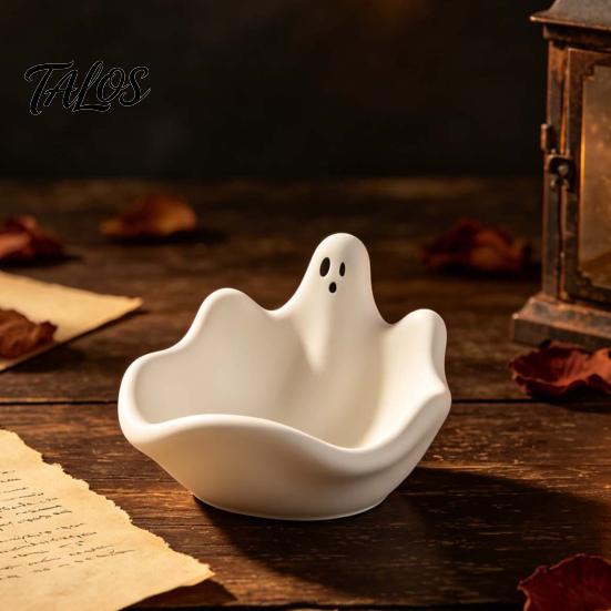 Aromatherapy Wax Container Halloween Ghost Storage Bowl Silicone Mold, DIY Jewelry Dish Candy Small Resin Casting Mold Desktop Organizer for