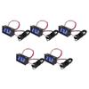 1/3/5Pcs DC 12V Mini LED Digital Temperature Sensor Module Meter Detector Thermometer Tester Panel Gauge with Sensors Probe