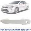 White Door Handle Outside Front Left Driver Side For Toyota Camry 2012-2017