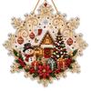 Acrylic Board Christmas Snowflake Pendant Clear Hanging Suncatcher  for Adults