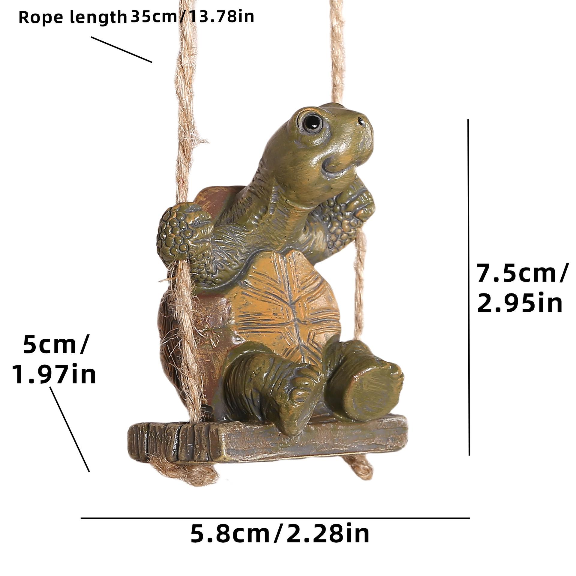 

Turtle Swing Garden Yard Decoration One size зелёный