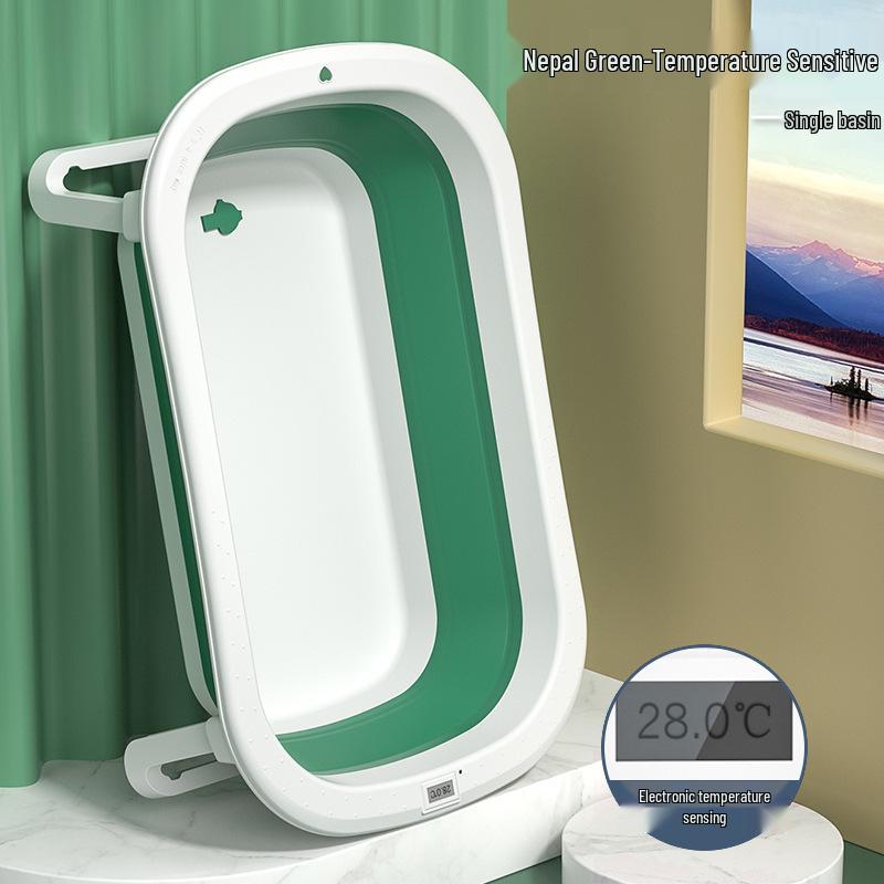 Foldable Dual-Use Baby Bathtub for Newborns - Sit & Lie Positions