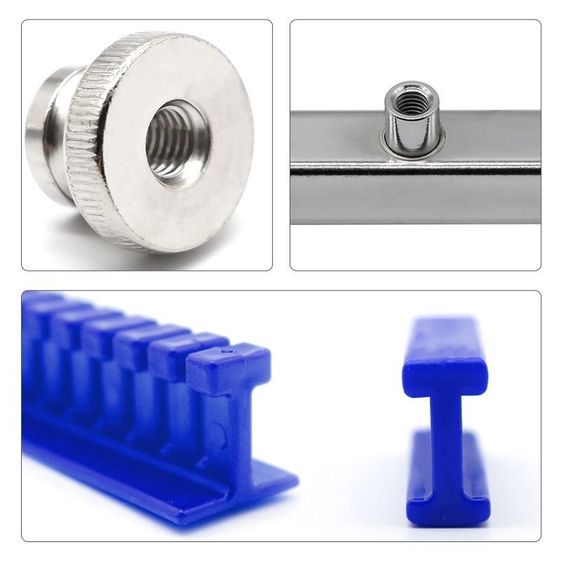 6Pcs Car Paintless Dent Repair Tools Puller Removal Kit Slide Body Suction Cup / Adhesive Blue green red Glue Tabs New 2025