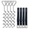 Spiral Ground Anchor High Durability Rust-proof Metal Tent Trampoline Ground Stake Spiral Anchor