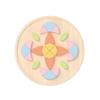Classic World Blumenbausteine Holzspielzeug, Mandala-Bausteine, Bunte Bausteine, Holzpuzzle, Montessori-Lernspielzeug für Kinder im Alter von 3, 4 und 5 Jahren,