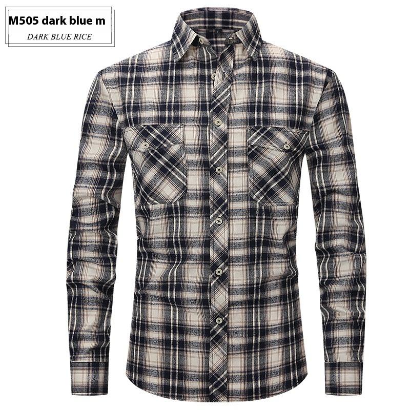 Cozy Up Men's Casual Plaid Flannel Long Sleeve Button Down Shirt